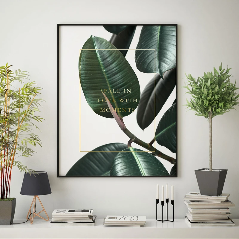 تابلو سالی وود طرح برگ عاشق لحظه ها مدل T130118