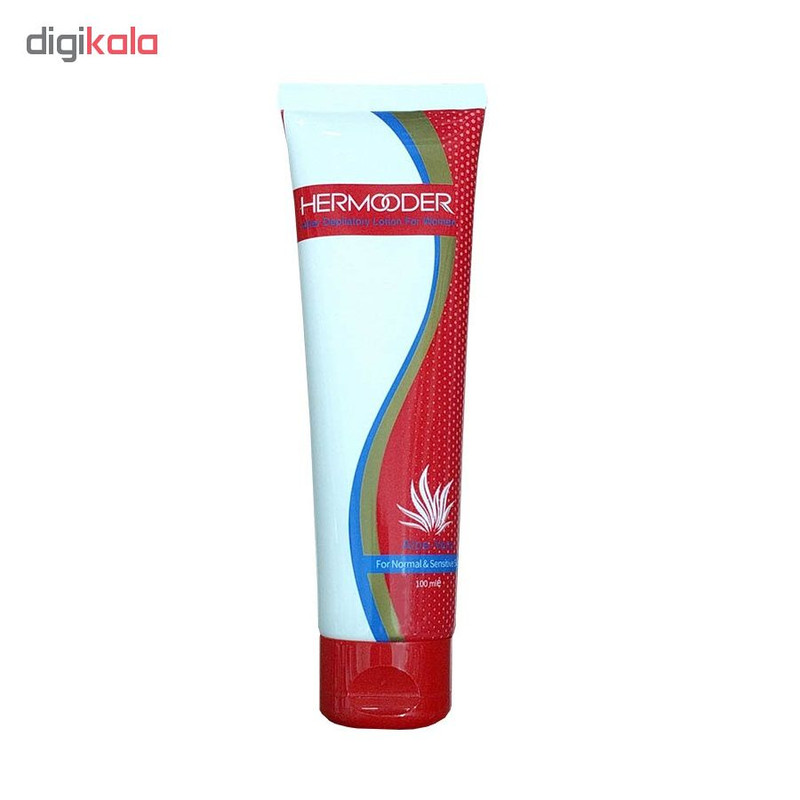 لوسیون افتر شیو هرمودر مدل aloe vera حجم 100 میلی لیتر