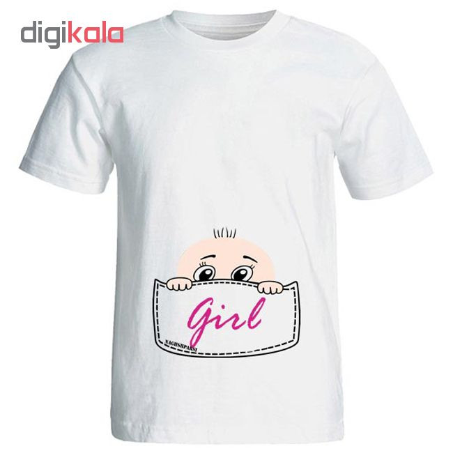 تی شرت بارداری طرح girl کد 3970