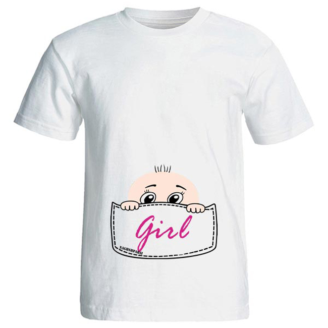 تی شرت بارداری طرح girl کد 3970