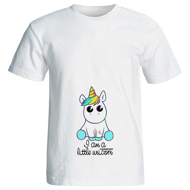 تی شرت بارداری طرح I am a little unicorn کد 3962