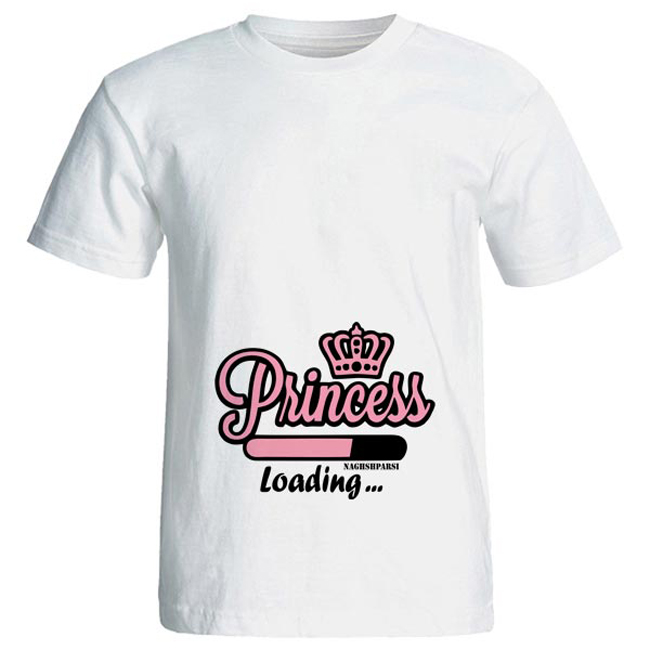 تی شرت بارداری طرح princess loading کد 3968
