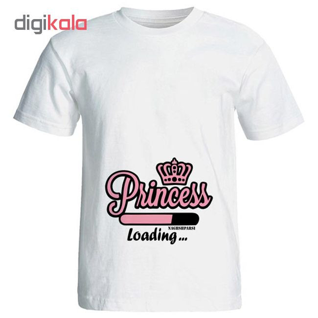 تی شرت بارداری طرح princess loading کد 3968