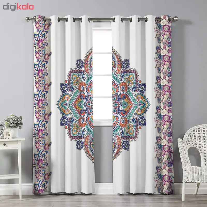 پرده نیروانا مدل pm1188 سایز 280 × 140 سانتی متر