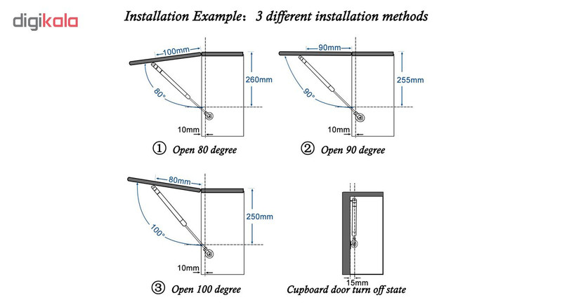 جک کابینت اکسلنت مدل 100N بسته 2 عددی