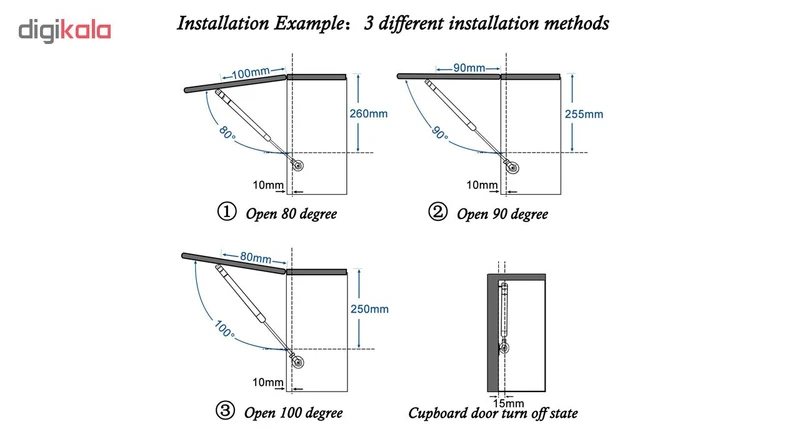عکس شماره 3 : جک کابینت اکسلنت مدل 100n بسته 2 عددی