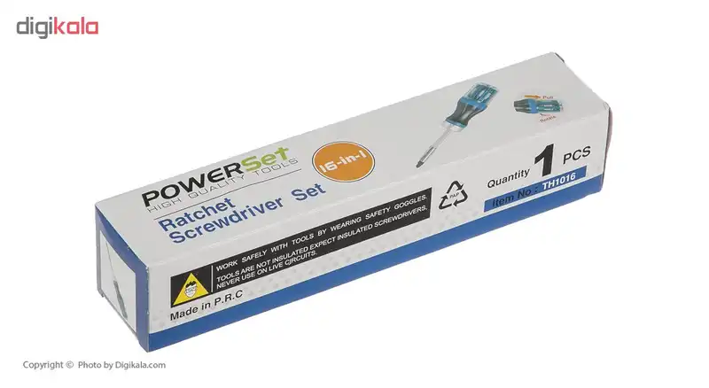 مجموعه 16 عددی پیچ گوشتی و سری پیچ گوشتی پاورست مدل TH1016