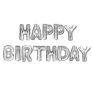 بادکنک فویلی طرح Happy Birthday کد 208 بسته 13 عددی