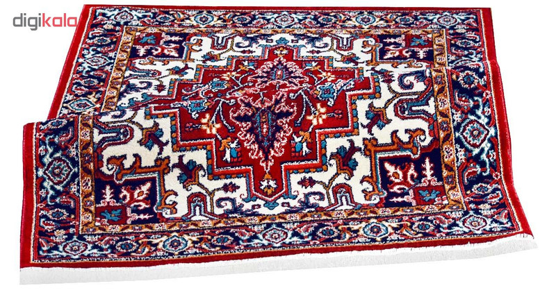 فرش ماشینی سهند طرح هریس کد P648.BJ زمینه لاکی