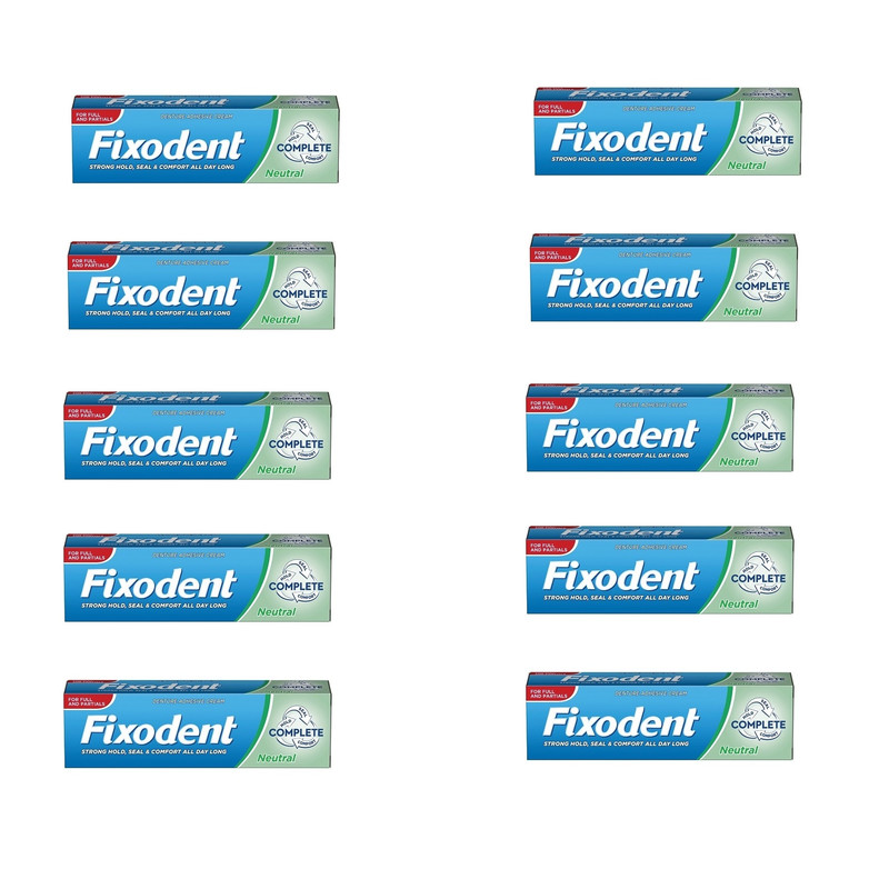 چسب دندان مصنوعی فیکسودنت مدل Neutral وزن 47 گرم مجموعه 10 عددی