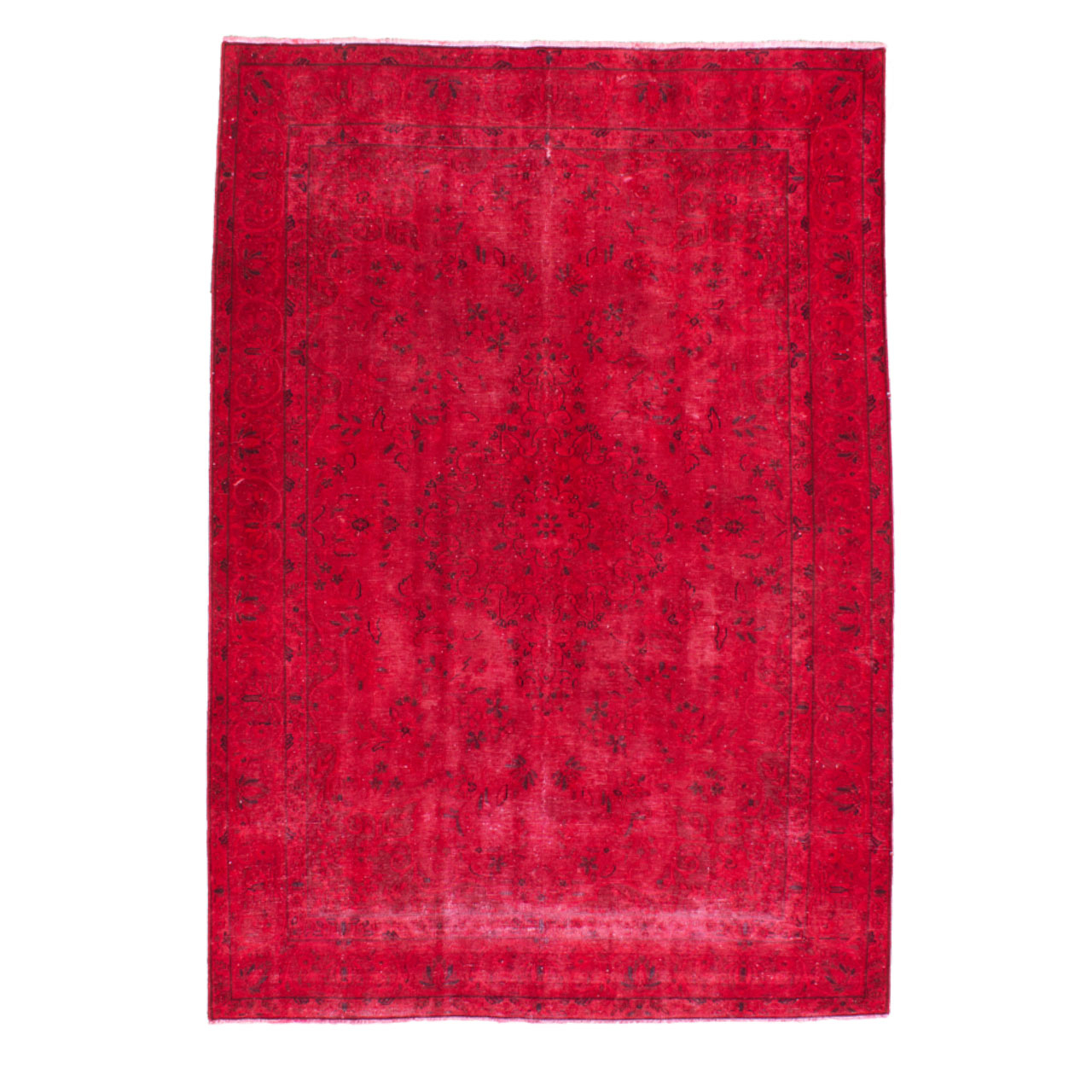 فرش دستبافت رنگ شده  شش متری کد 980501