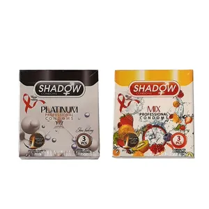 کاندوم شادو مدل platinum کد 20 بسته 3 عددی به همراه کاندوم مدل mix بسته 3 عددی