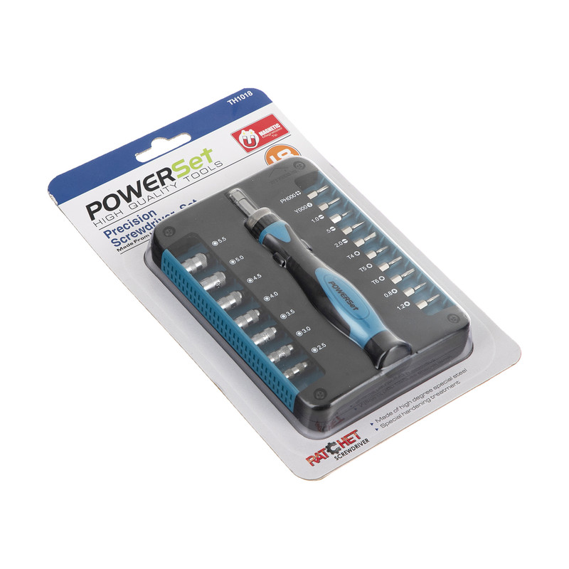 مجموعه 18 عددی پیچ گوشتی و سری پیچ گوشتی پاورست مدل TH1018 مجموعه 18 عددی پیچ گوشتی و سری پیچ گوشتی پاورست مدل TH1018