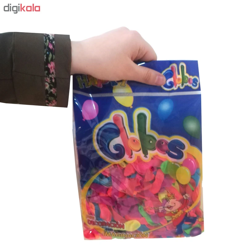 عکس شماره 4 : بادکنک گلوبس کد 860101 بسته 500 عددی