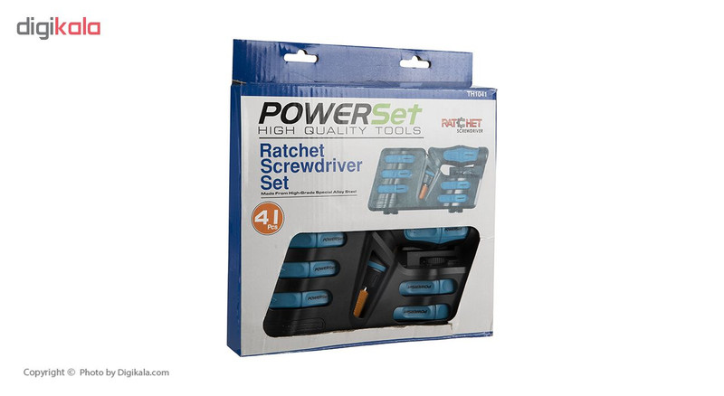مجموعه 41 عددی پیچ گوشتی و سری پیچ گوشتی پاورست مدل TH1041