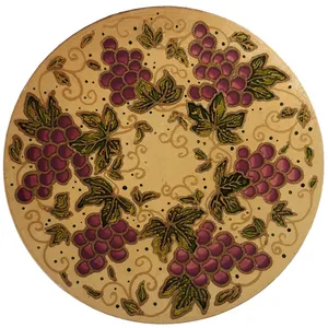 بشقاب ویترای طرح انگور کد D02