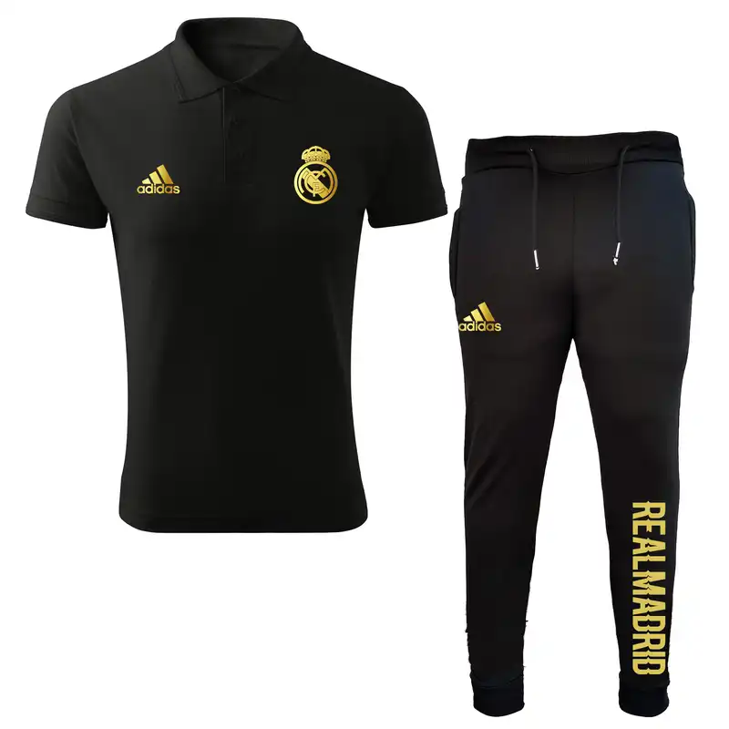 ست پولوشرت و شلوار ورزشی مردانه مدل رئال مادرید 11212