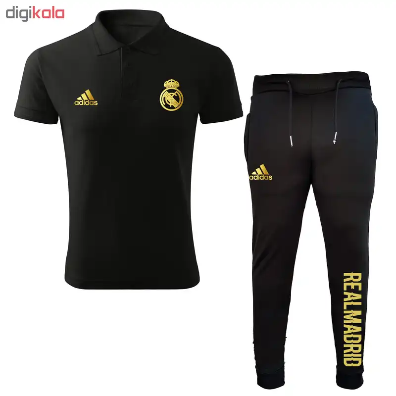 ست پولوشرت و شلوار ورزشی مردانه مدل رئال مادرید 11212
