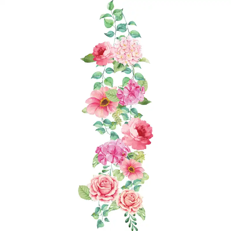 استیکر دیواری طرح گل های بهاری