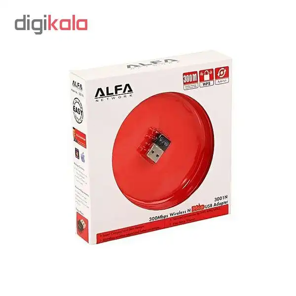 کارت شبکه USB بی‌ سیم آلفا مدل 3001N