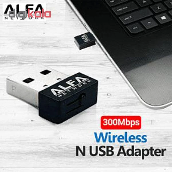 عکس شماره 3 : کارت شبکه usb بی سیم آلفا مدل 3001n