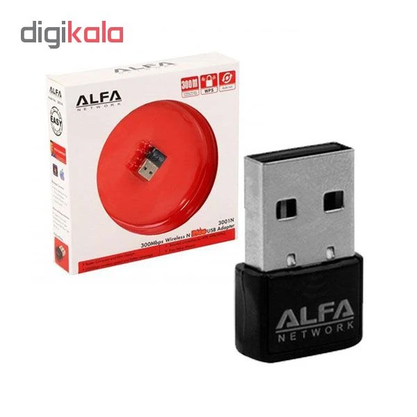 عکس شماره 4 : کارت شبکه usb بی سیم آلفا مدل 3001n