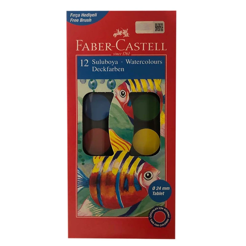 آبرنگ 12 رنگ فابر کاستل مدل TH12