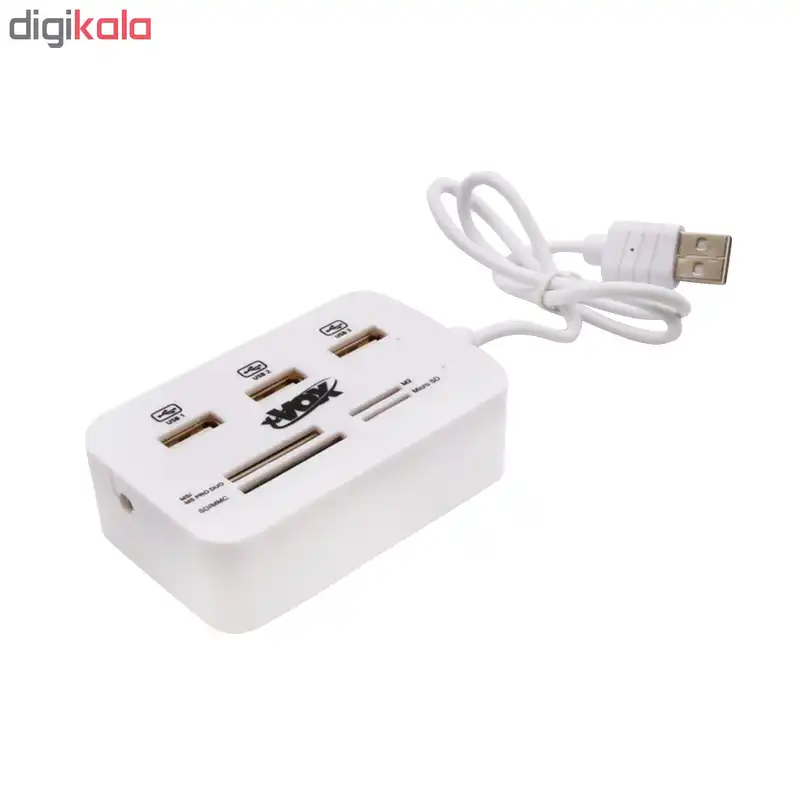 هاب 4 پورت USB2.0 ایکس ووکس مدل X809