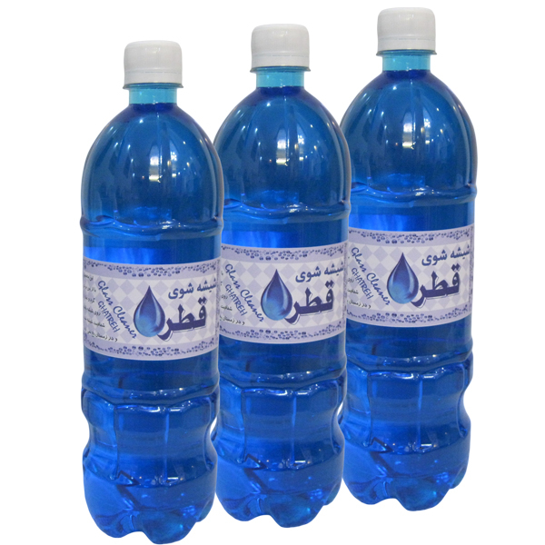 مایع تمیز کننده  شیشه خودرو قطره مدل Gh3 حجم1000 میلی لیتر بسته 3 عددی