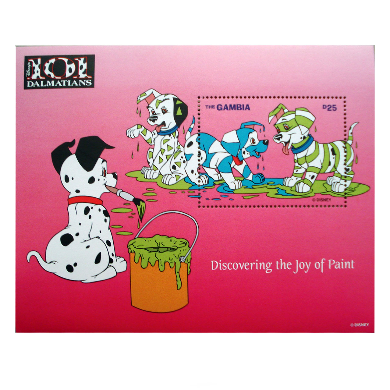 تمبر یادگاری سری کارتونی مدل 101 سگ خالدار کد 004  