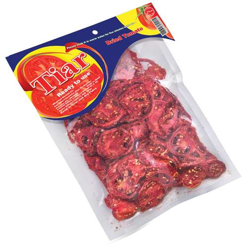 گوجه فرنگی خشک ورقه ای تیار مقدار 350 گرم