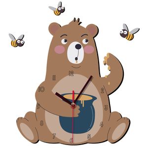 نقد و بررسی ساعت دیواری کودک باروچین طرح خرس شکمو توسط خریداران