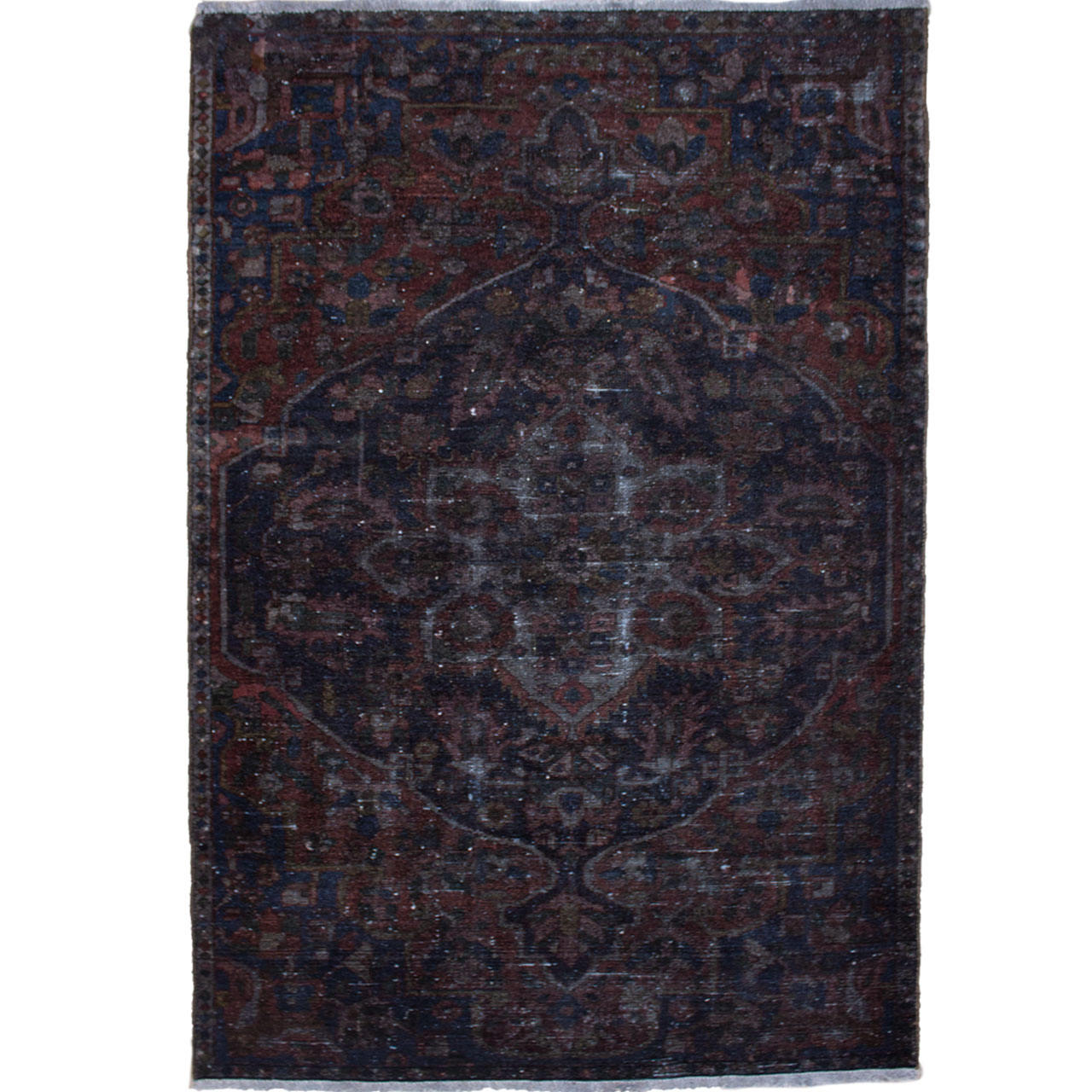 فرش دستبافت رنگ شده دو و نیم متری کد 980506