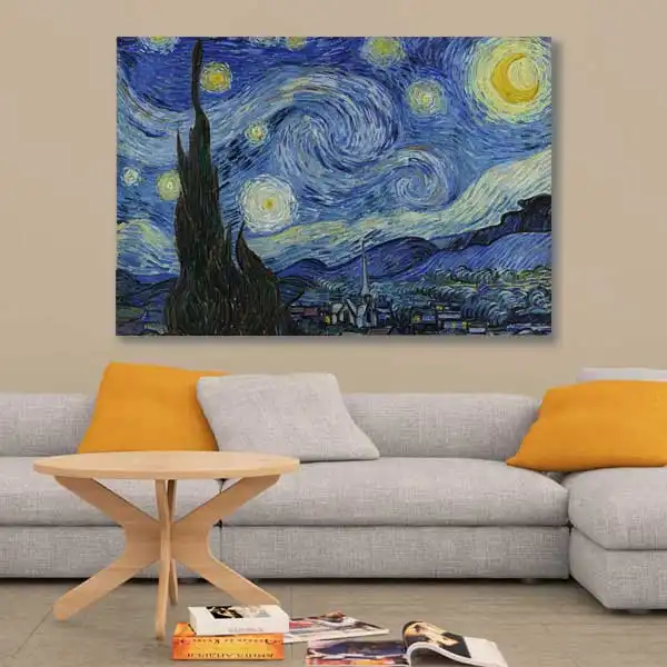 تابلو بوم طرح شب پر ستاره کد 06