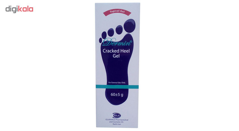 ژل رفع ترک پا درمین مدل Cracked Heel وزن 60 گرم مجموعه 2 عددی