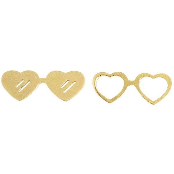 گوشواره طلا 18 عیار زنانه طرح قلب کد UN001 گوشواره طلا 18 عیار زنانه طرح قلب کد UN001