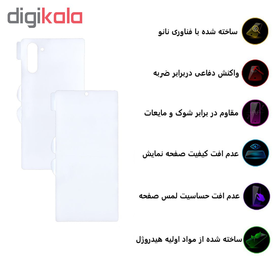 محافظ صفحه نمایش و پشت گوشی بوف مدل HgC15 مناسب برای گوشی موبایل سامسونگ Galaxy Note 10 