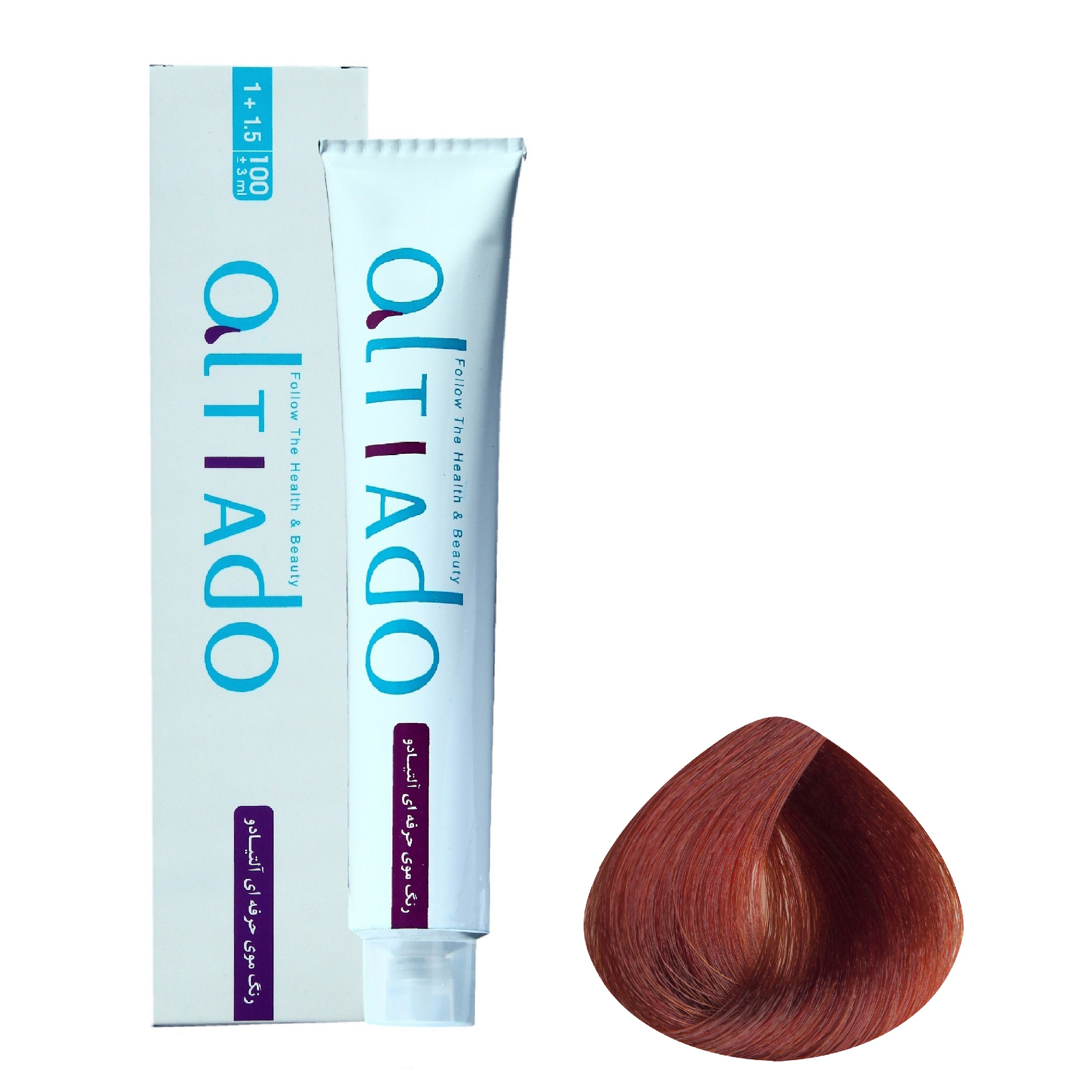 رنگ مو آلتیادو مدل B604 شماره 6.4 حجم 100 میلی لیتر رنگ بلوند مسی تیره