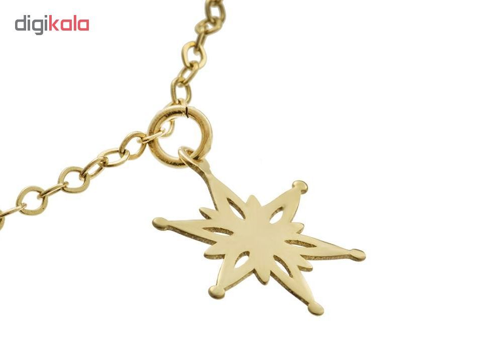 پابند طلا 18 عیار زنانه طرح ستاره کد UN002 -  - 3
