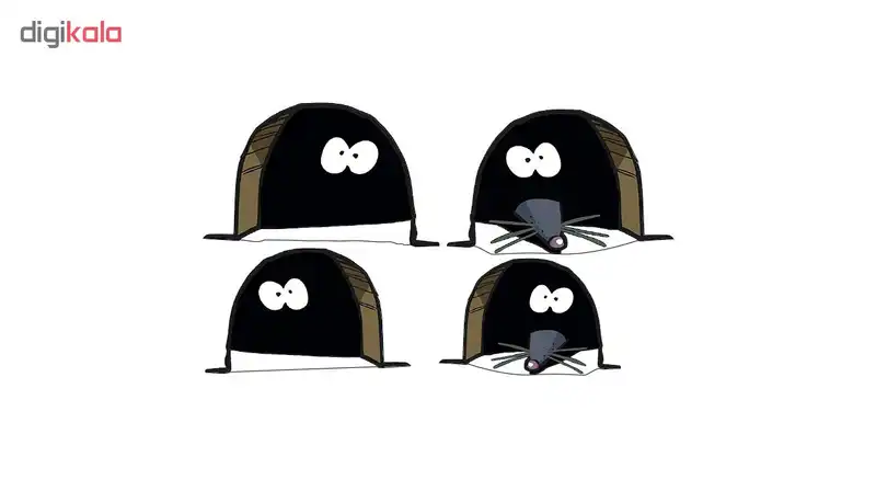 استیکر دیواری طرح موشی کد ۰۴ مجموعه ۴ عددی