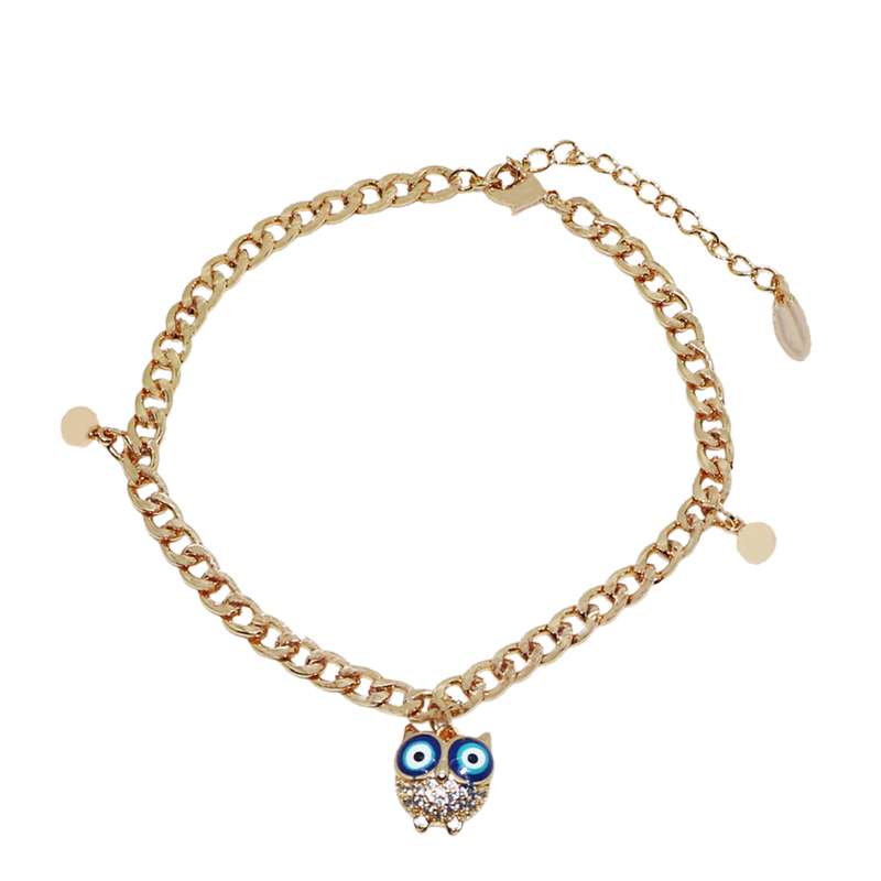 پابند زنانه شیک کده طرح جغد کد jo675 پابند زنانه شیک کده طرح جغد کد jo675