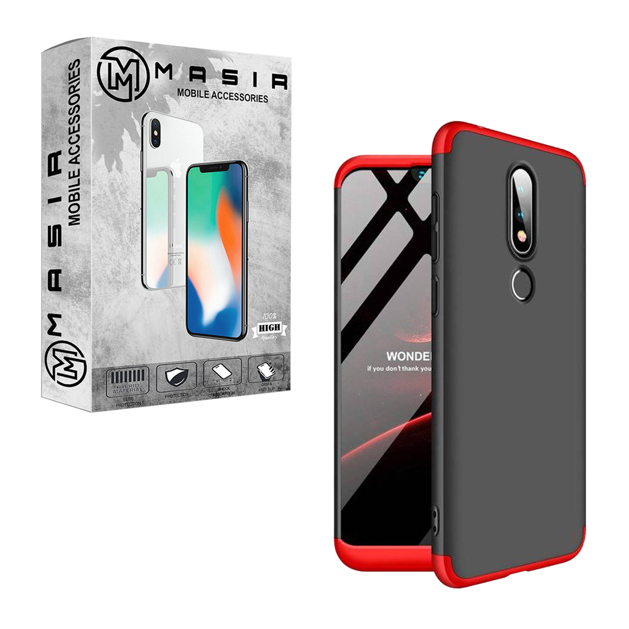 کاور 360 درجه مسیر مدل MGKS6-1 مناسب برای گوشی موبایل نوکیا X6 / 6.1 Plus