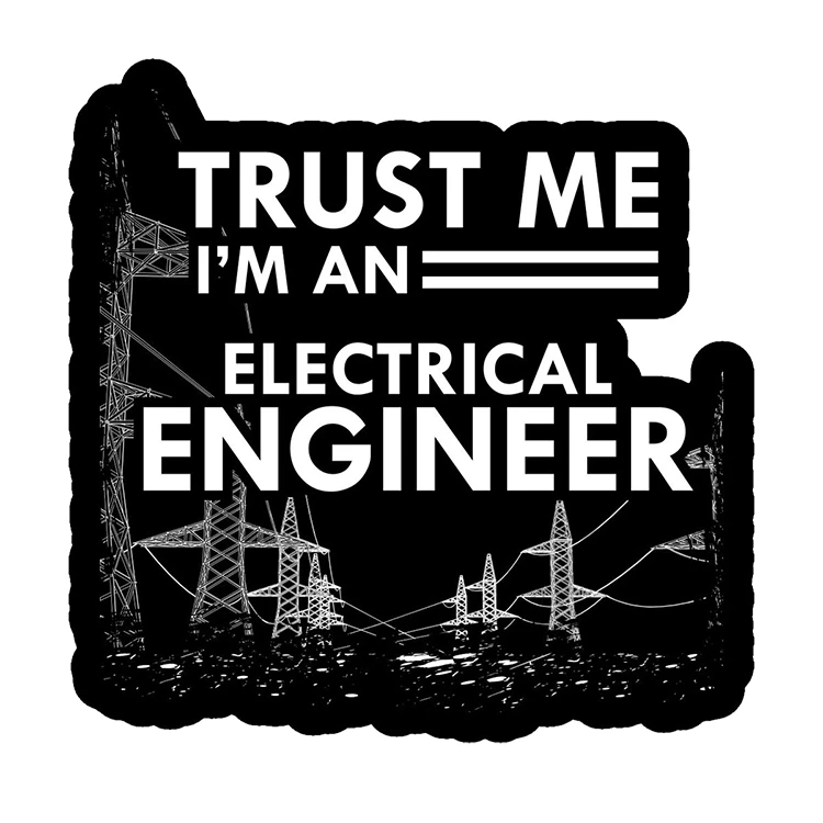 استیکر پارچه و لباس پاد آفرین مدل مهندس برق کد S2391