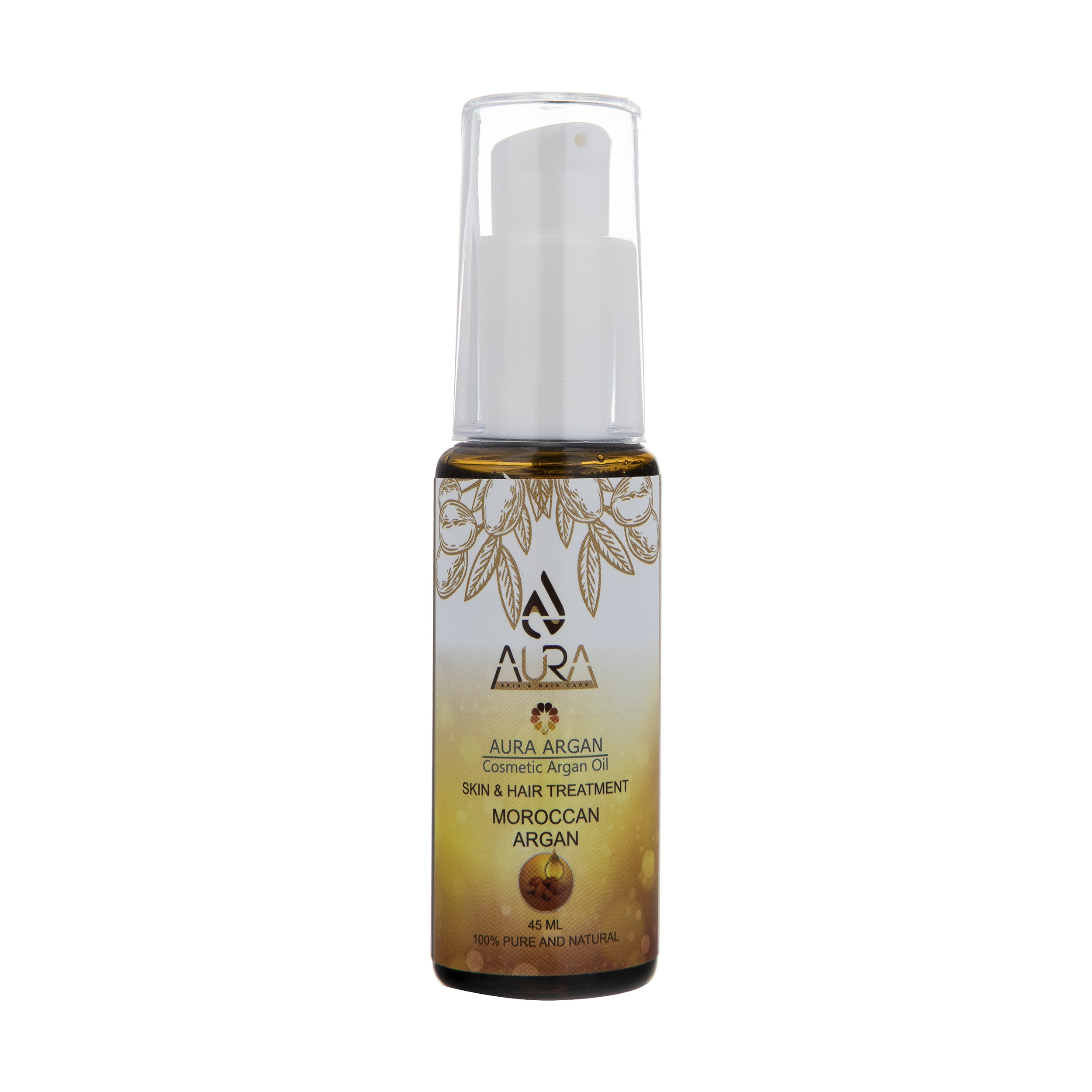 روغن بدن و مو آئورا مدل Argan حجم 45 میلی لیتر