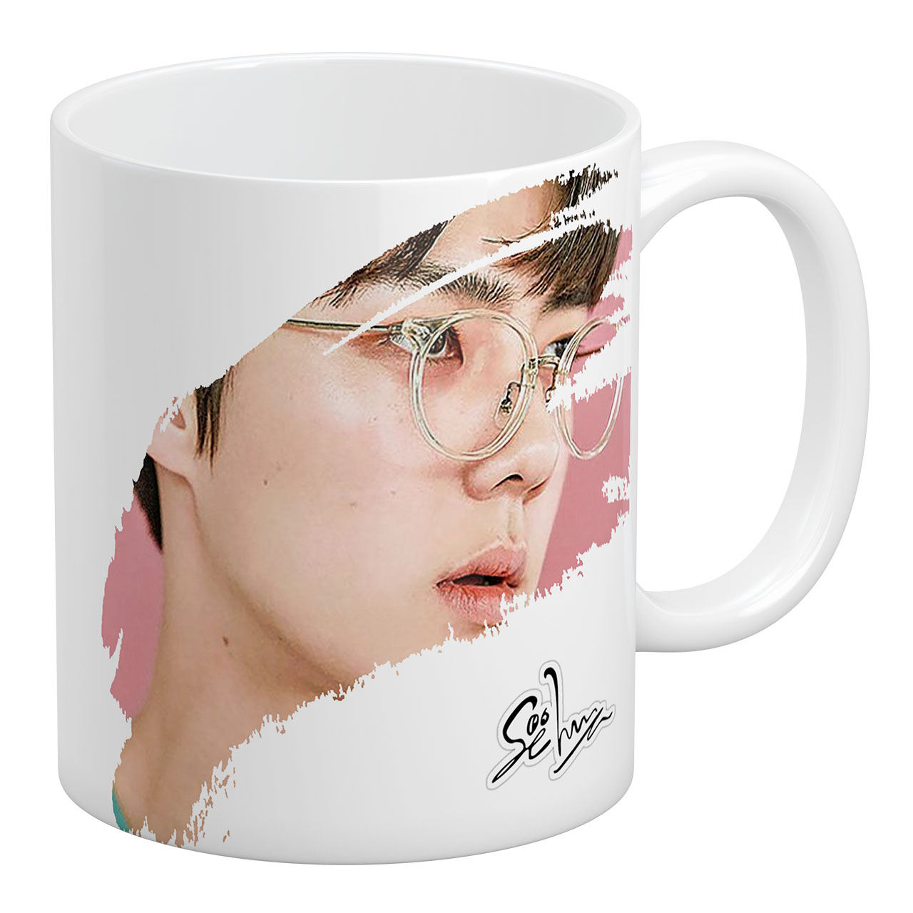 ماگ آبنبات رنگی طرح EXO - sehun کد KSA0258 ماگ آبنبات رنگی طرح EXO - sehun کد KSA0258