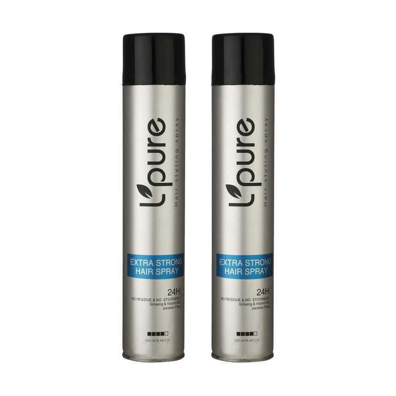 اسپری حالت دهنده مو لپیور مدل EXTRA-STRONG حجم 500 میلی لیتر مجموعه 2 عددی