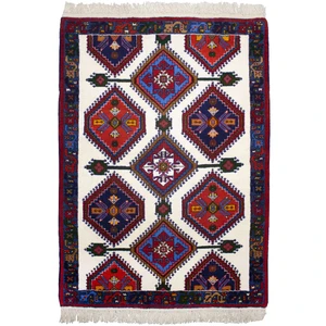 فرش دستباف یک و نیم متری طرح حوضی کد 980604