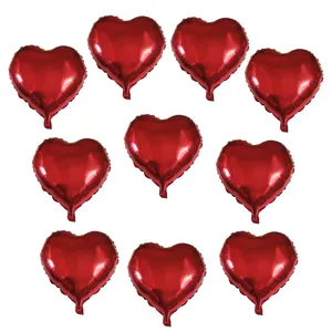 بادکنک فویلی طرح Heart کد 203 بسته 10 عددی