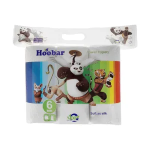 دستمال حوله هوبار مدل Panda بسته 6 عددی
