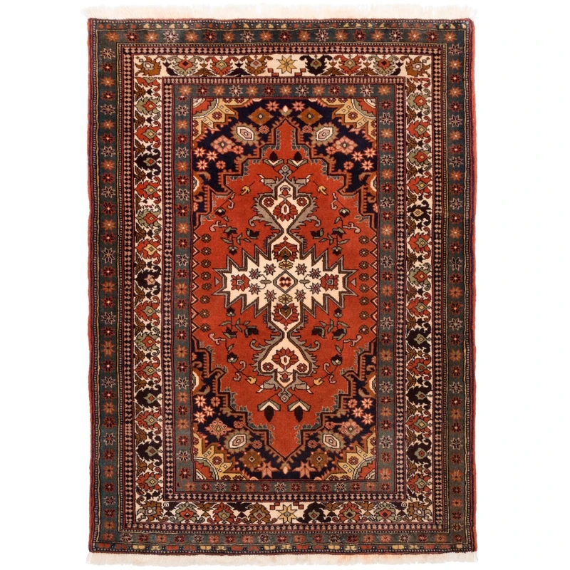 فرش دستباف قدیمی یک و نیم متری سی پرشیا کد 131872